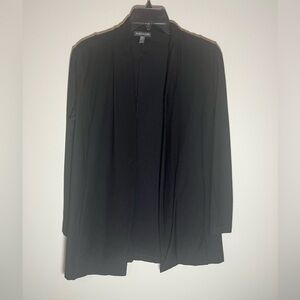 Eileen Fisher Cardigan Sweater Jacket Size XS Black Long Sleeve Viscose Blend
